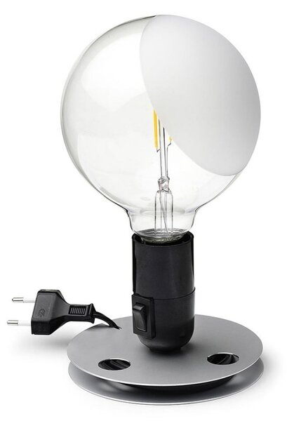 Stolní lampa FLOS, Lampadina, Černá, Obývací pokoj, Kov, Design