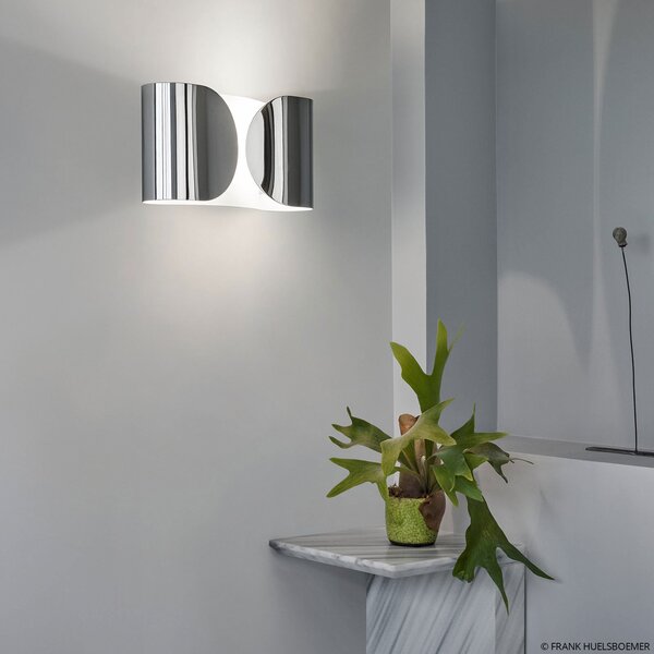 Nástěnná Svítidla FLOS, FOGLIO, stmívatelné, Metalická, Obývací pokoj, Kov, Design