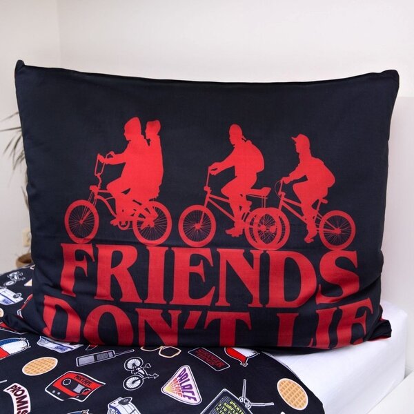 Oboustranné bavlněné ložní povlečení Stranger Things - motiv Upside Down - 100% bavlna - 70x90 cm + 140x200 cm