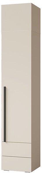 LORIN ka | šatní skříň 3 P s nástavcem 19 | 45 cm | výška 236 cm | s policemi a šatní tyčí | PUSH OPEN | kašmír