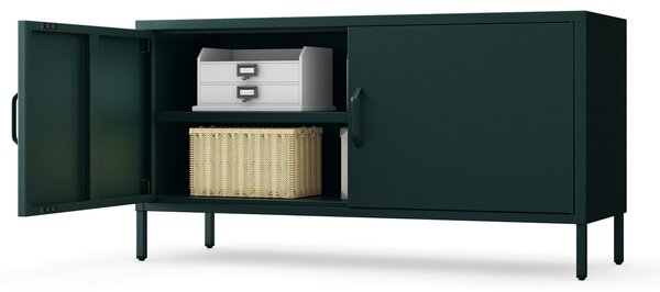 TV stolek na nohách ROSA, 1150 x 595 x 400 mm, Moderní: lahvově zelená barva