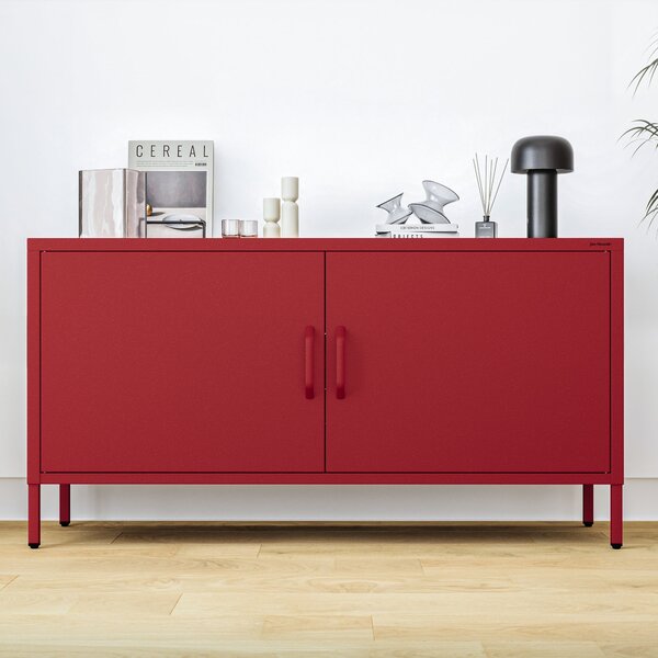 TV stolek na nohách ROSA, 1150 x 595 x 400 mm, Moderní: červená barva