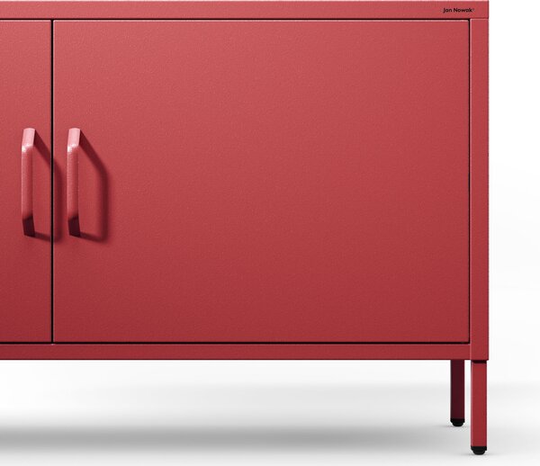 TV stolek na nohách ROSA, 1150 x 595 x 400 mm, Moderní: červená barva