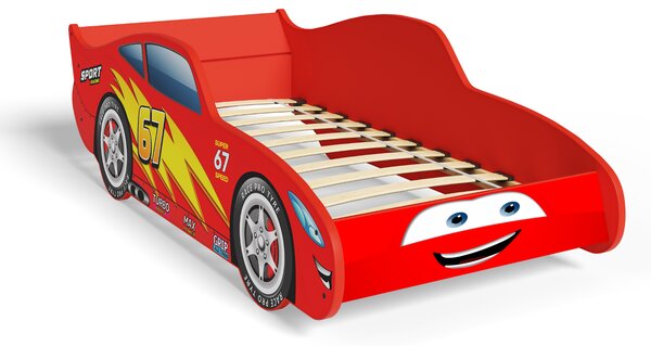 Dětská postel CARS 140 × 70 cm bez matrace – červené auto