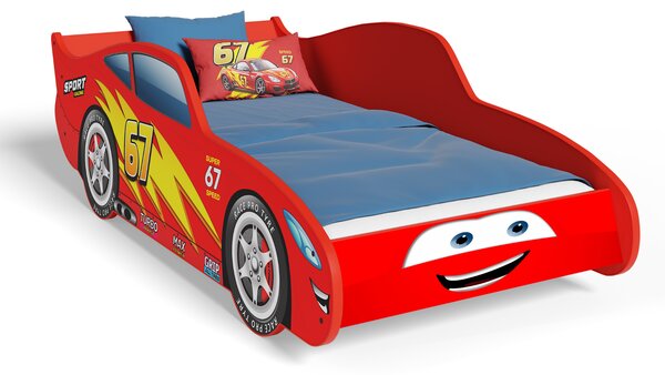 Dětská postel CARS 140 × 70 cm bez matrace – červené auto
