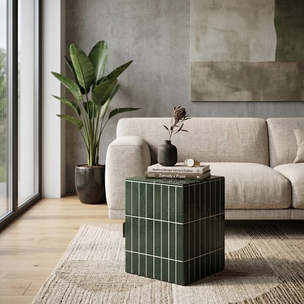 Ferm Living designové odkládací stolky Pillar Pedestal Low (32 x 32 cm)