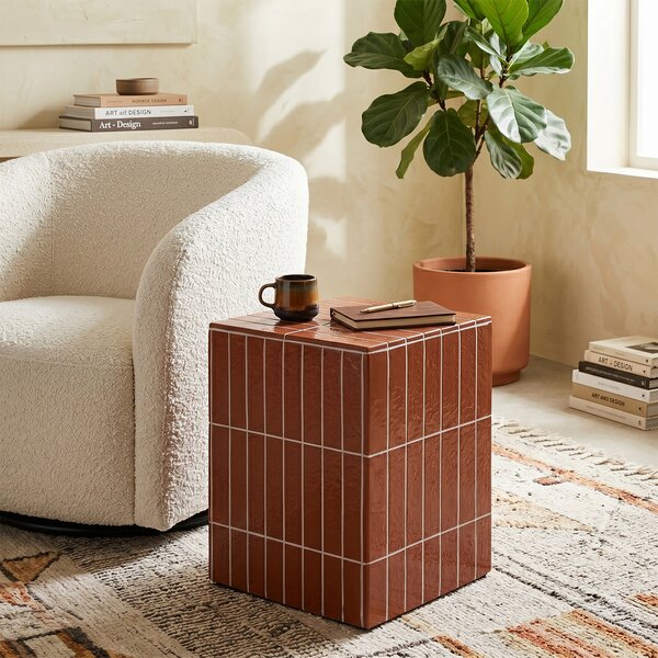 Ferm Living designové odkládací stolky Pillar Pedestal Low (32 x 32 cm)