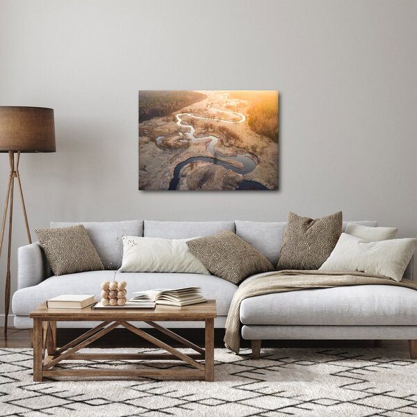 Obraz - Úsvit nad meandry (70x50 cm)