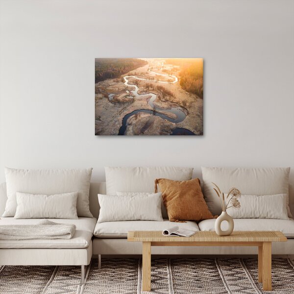 Obraz - Úsvit nad meandry (70x50 cm)