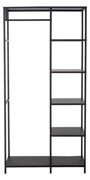 Černý kovový stojan na oblečení 90x183x40 cm Valde – Bloomingville