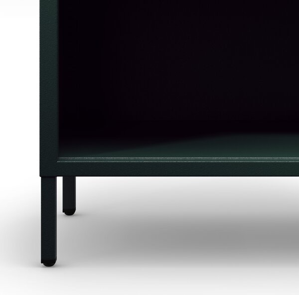 Nízká knihovna LUCA, 1000 x 900 x 350 mm, Modern: zelená láhev barva