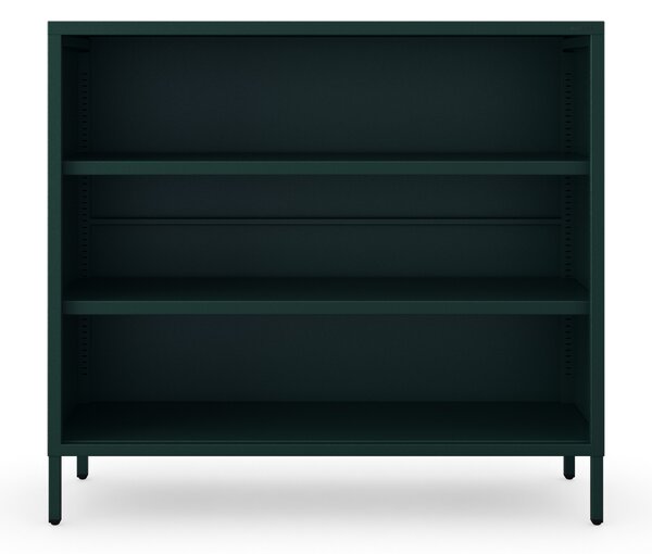 Nízká knihovna LUCA, 1000 x 900 x 350 mm, Modern: zelená láhev barva