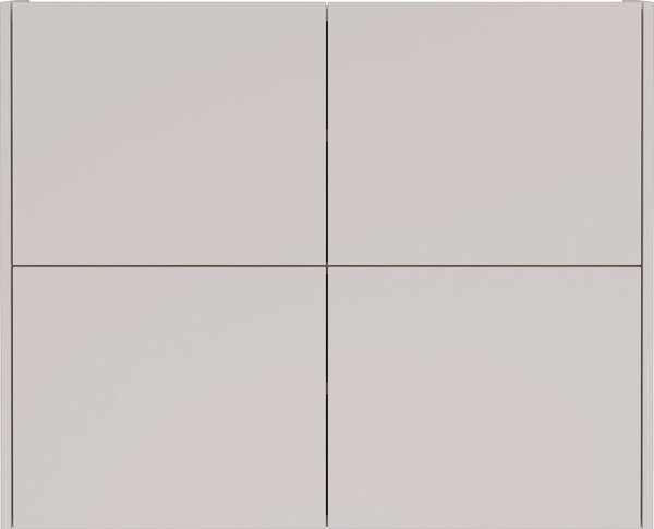 Krémová matná závěsná skříňka 97x79x27 cm Binetto – Germania