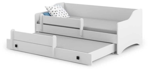 Dětská postel se dvěma lůžky ERIK 160 × 80 cm – černé úchytky