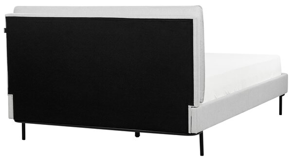 Postel Tkanina CORIO 140 x 200 cm Světle šedá
