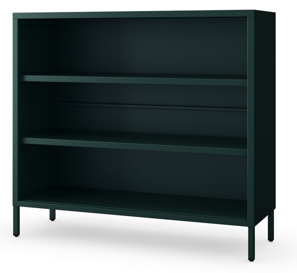 Nízká knihovna LUCA, 1000 x 900 x 350 mm, Modern: zelená láhev barva