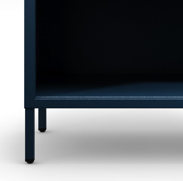 Nízká knihovna LUCA, 1000 x 900 x 350 mm, Modern: tmavě modrá barva