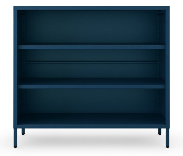 Nízká knihovna LUCA, 1000 x 900 x 350 mm, Modern: tmavě modrá barva