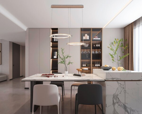 ZÁVĚSNÉ LED SVÍTIDLO, 82/55/150 cm Dieter Knoll - Závěsná LED svítidla