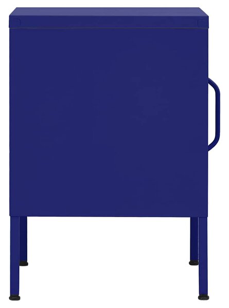 Noční stolky 2 ks námořnická modř 35 x 35 x 51 cm ocel 3095206