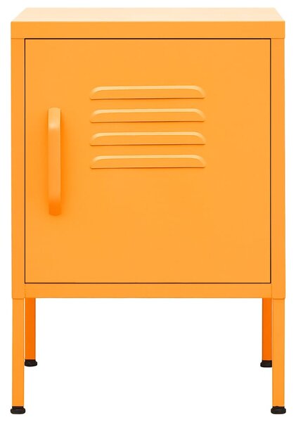 Noční stolky 2 ks hořčicově žlutá 35 x 35 x 51 cm ocel 3095207