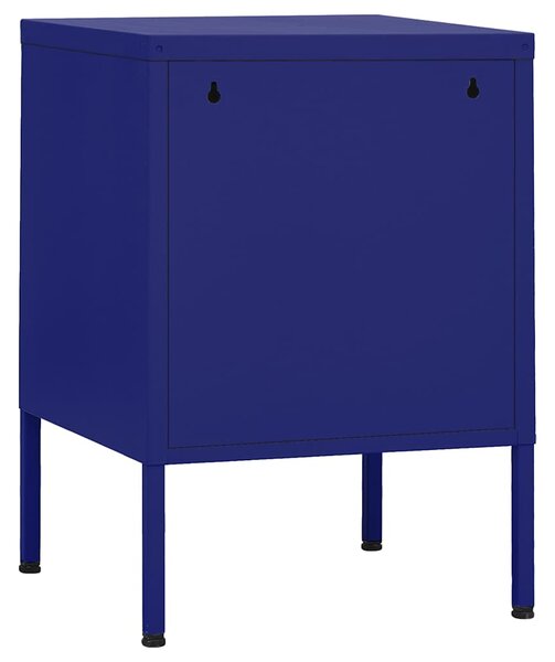 Noční stolky 2 ks námořnická modř 35 x 35 x 51 cm ocel 3095206