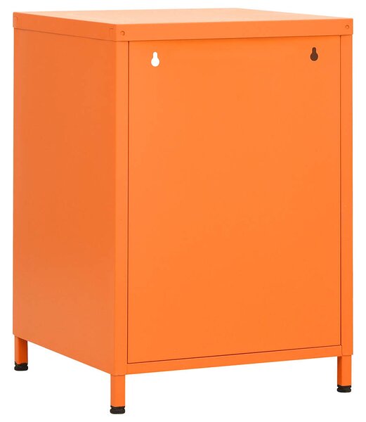 Noční stolky 2 ks oranžová 35 x 35 x 51 cm ocel 3095217