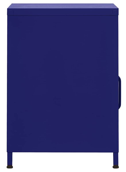 Noční stolky 2 ks námořnická modř 35 x 35 x 51 cm ocel 3095215