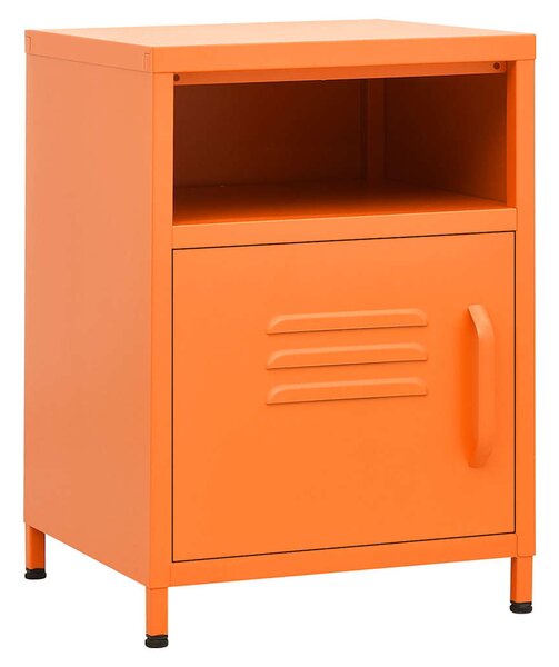 Noční stolky 2 ks oranžová 35 x 35 x 51 cm ocel 3095217