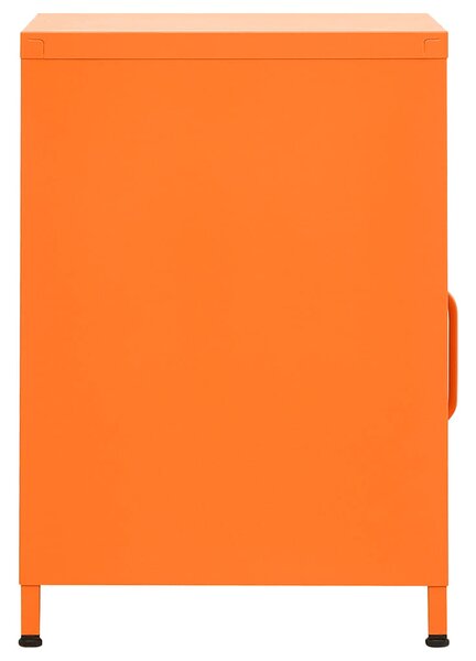 Noční stolky 2 ks oranžová 35 x 35 x 51 cm ocel 3095217