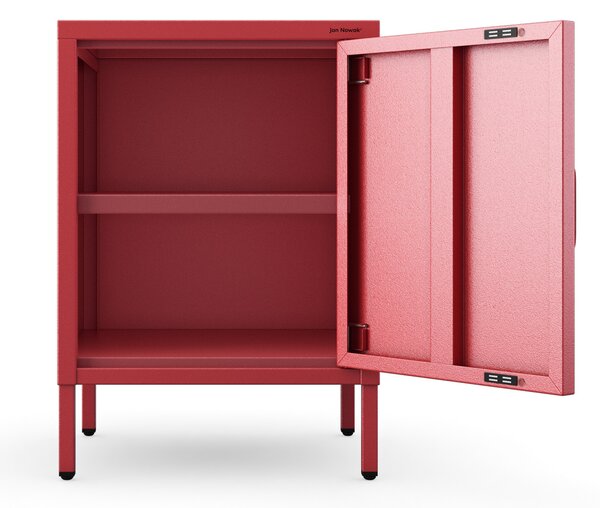 Noční stolek MIA, 424 x 595 x 400 mm, Modern: červená barva