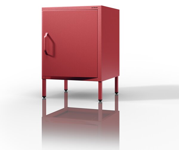 Noční stolek MIA, 424 x 595 x 400 mm, Modern: červená barva