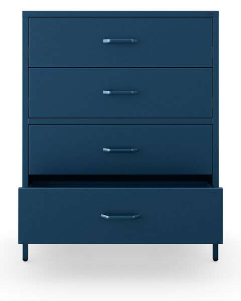 Komoda CARLA, 800 x 1015 x 400 mm, Modern: tmavě modrá barva