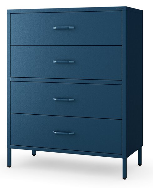 Komoda CARLA, 800 x 1015 x 400 mm, Modern: tmavě modrá barva