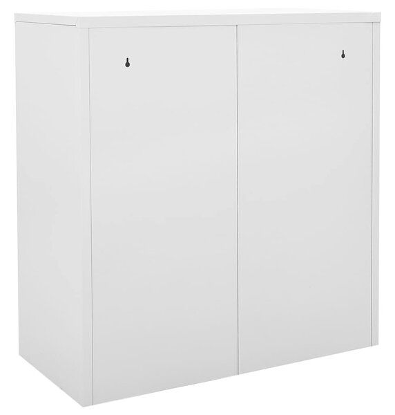 Uzamykatelné skříně 2 ks světle šedé a modré 90x45x92,5 cm ocel 3095240