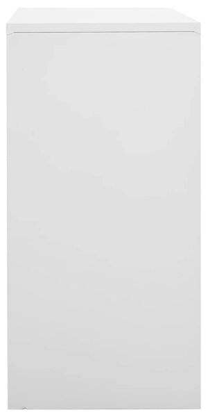 Uzamykatelná skříň světle šedá 90 x 45 x 92,5 cm ocel 336436