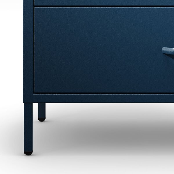Komoda CARLA, 800 x 1015 x 400 mm, Modern: tmavě modrá barva