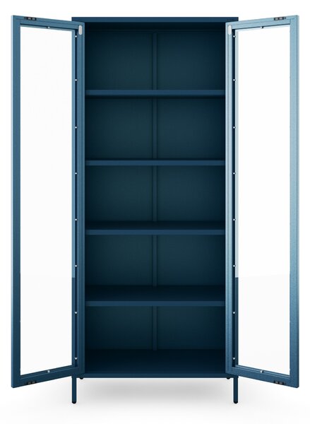 Vitrína ANGELO, 800 x 1850 x 450 mm, Modern: granátová barva