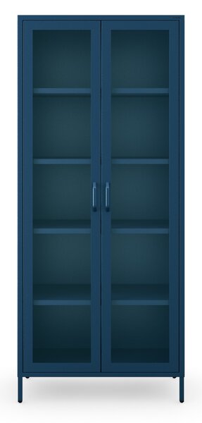 Vitrína ANGELO, 800 x 1850 x 450 mm, Modern: granátová barva
