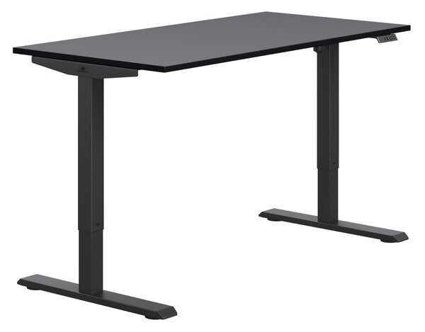 Elektricky výškově nastavitelný psací stůl FLEXI 118 cm – černá
