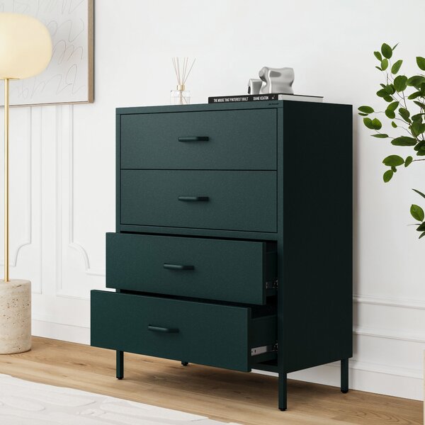 Komoda CARLA, 800 x 1015 x 400 mm, Modern: zelená láhev barva