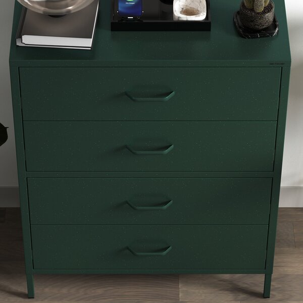 Komoda CARLA, 800 x 1015 x 400 mm, Modern: zelená láhev barva
