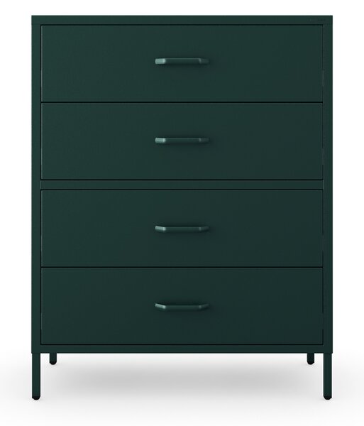 Komoda CARLA, 800 x 1015 x 400 mm, Modern: zelená láhev barva