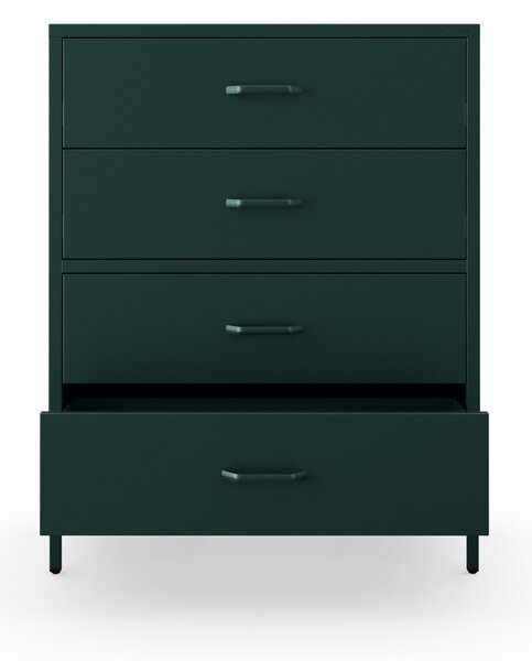 Komoda CARLA, 800 x 1015 x 400 mm, Modern: zelená láhev barva