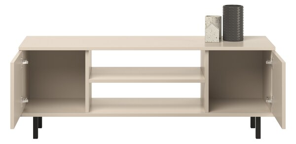 TV stolek FOCUS 135 cm – kašmír, černé nožky