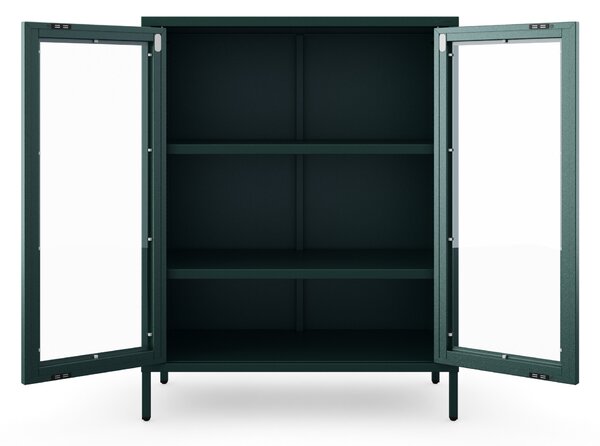 Vitrína GINA, 800 x 1015 x 400 mm, Modern: zelená láhev barva