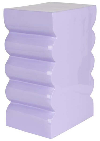 Fialová kovová stolička ZUIVER CURVES 45 cm