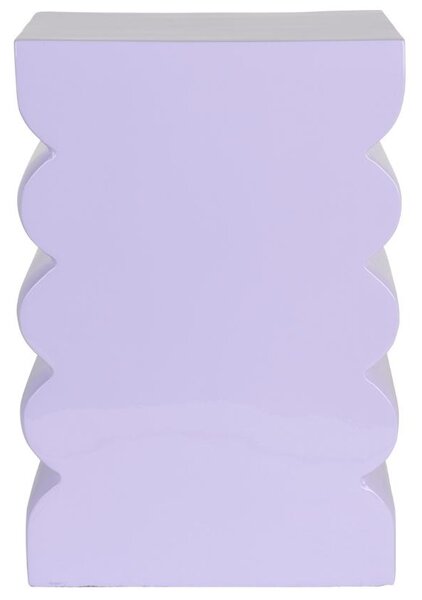 Fialová kovová stolička ZUIVER CURVES 45 cm