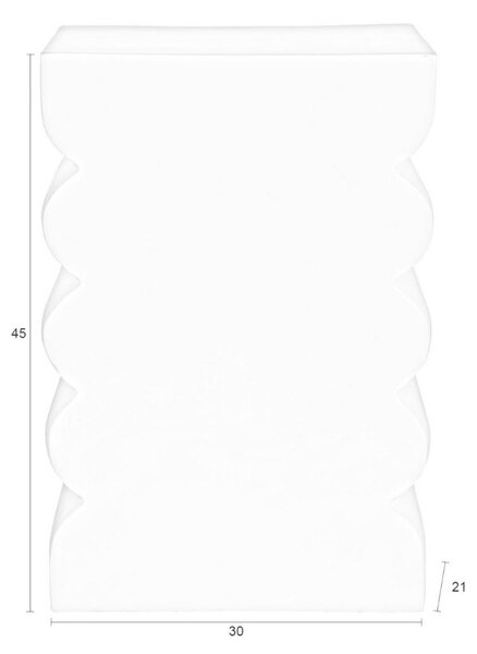 Béžová kovová stolička ZUIVER CURVES 45 cm