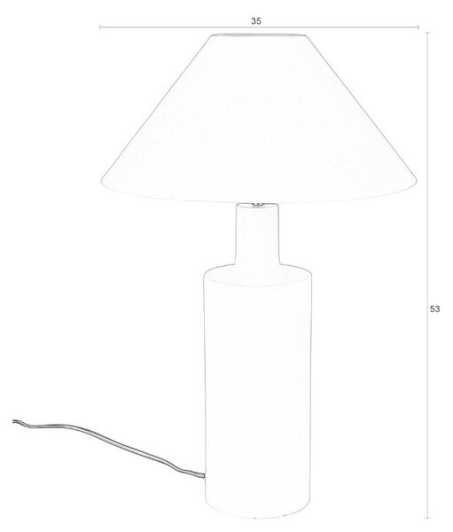 Béžová kovová stolní lampa ZUIVER WONDERS